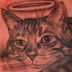 Tattoos - Moose the Cat Laying Down - 46988